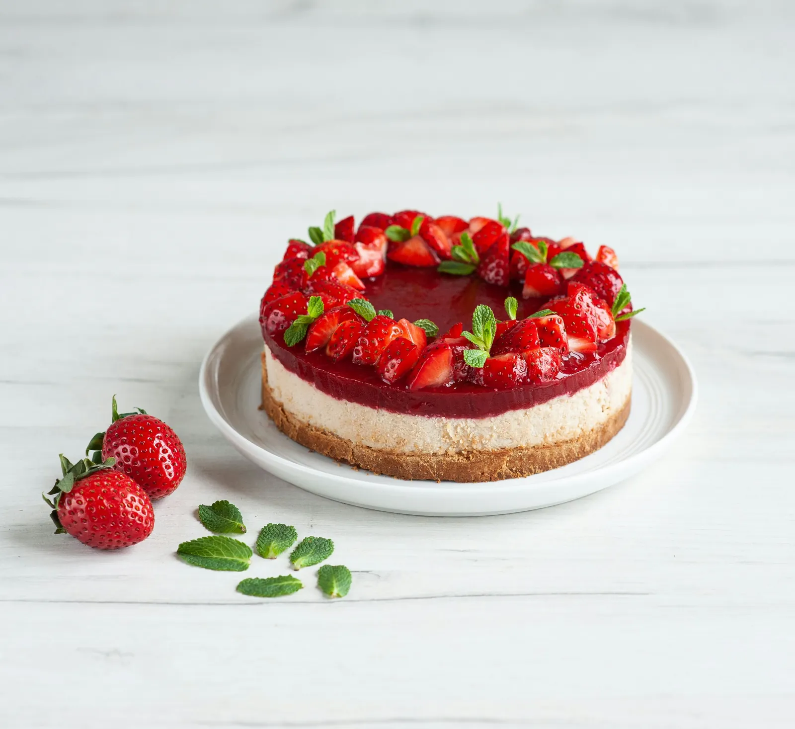 Torta de frutilla artesanal para celebraciones
